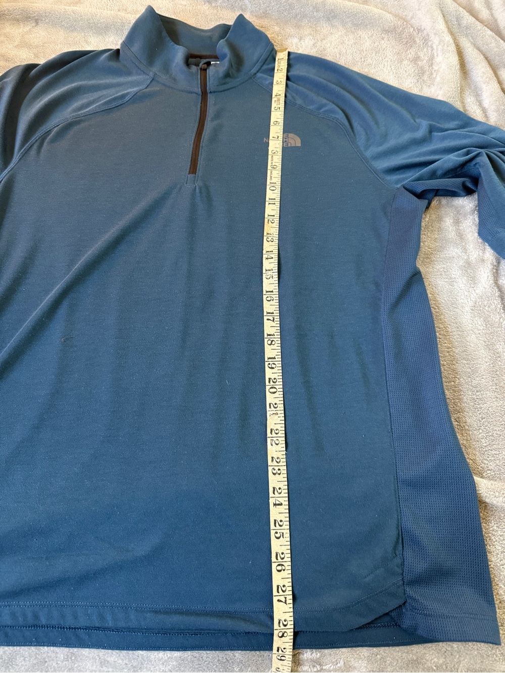 THE NORTH FACE MEN’S LIGHTWEIGHT THREE QUARTER ZIP SIZE L WITH THUMB HOLES - Picture 9 of 11